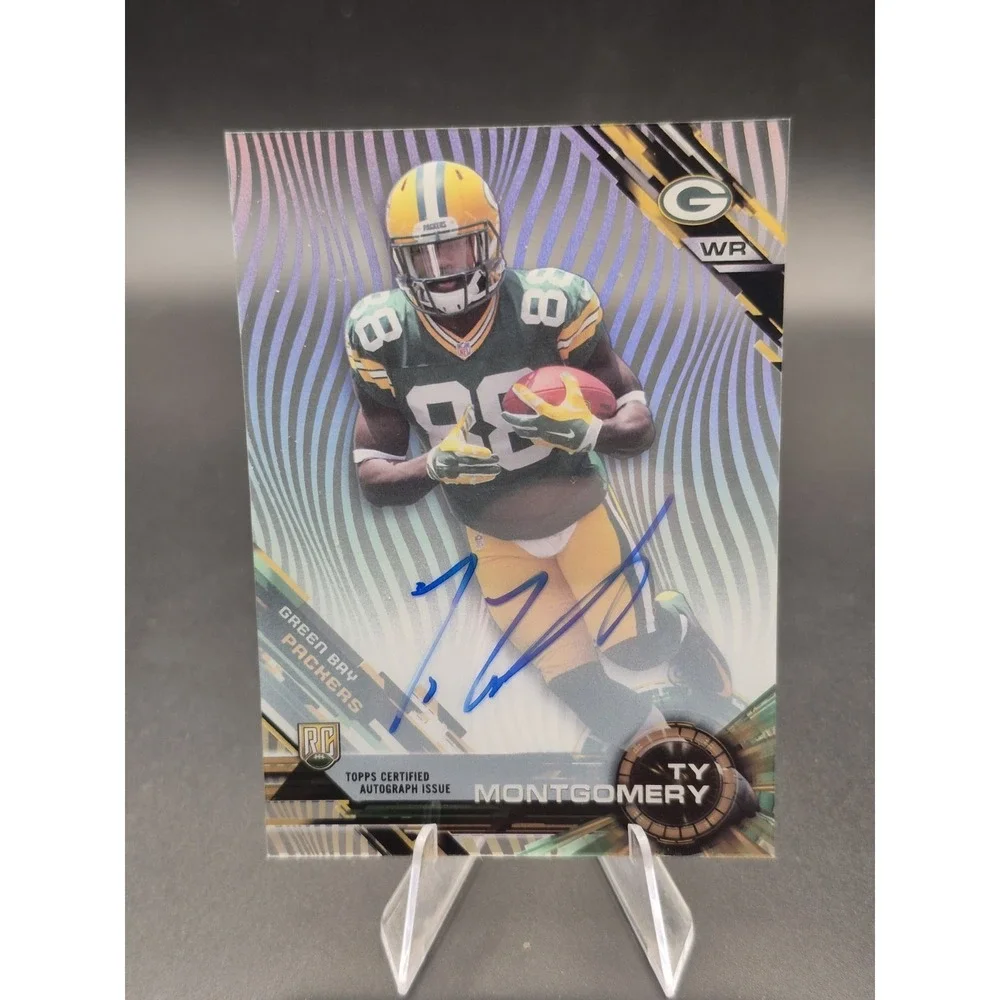 2015 Topps High Tek Ty Montgomery #89 Rookie Autograph (RC)‎ Green Bay Packers